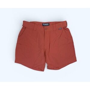 SIMMS‎ TAKE A HIKE SHORTS WOMENS MEDIUM ORANGE ADJUSTABLE